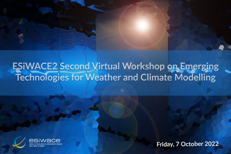 ESiWACE2 Second Virtual Workshop on Emerging Technologies for Weather and Climate Modelling (7 October 2022)