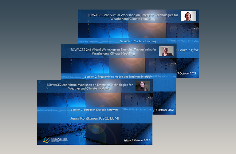 ESiWACE2 2nd Virtual Workshop on Emerging Technologies - video recordings available!