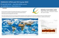 ESiWACE2 Online training on High Performance Data Analytics and Visualisation from 6 to 9 September, 2022 - registration open