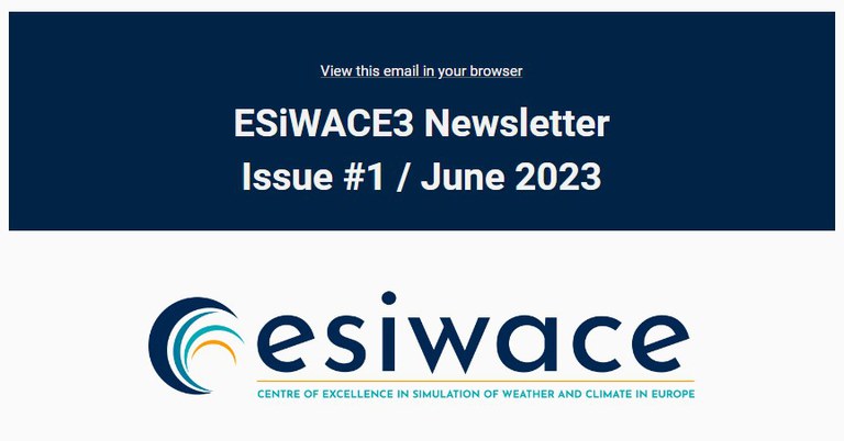 The 1st Issue of the  ESiWACE Newsletter is out!