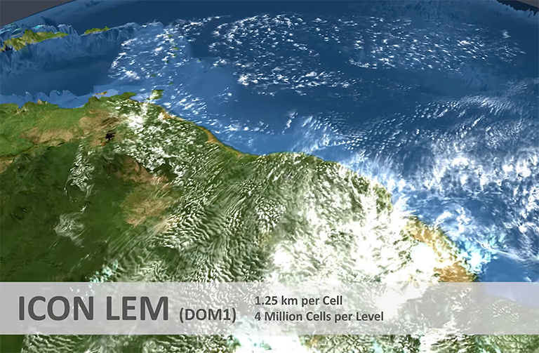 A glimpse of global high-resolution atmosphere simulations